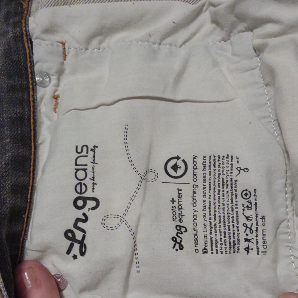 💜VINTAGE💜 Lrgeans GR TS FLAP POCKET Jean's Grey Wash last available - Picture 9 of 11